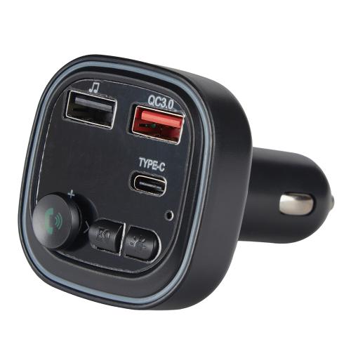 Модулятор FM, VOIN W-3304, 12-24V 2 USB QC3.0, 1 Type C, BT5.0, Hands free - Vitol Модулятор FM, VOIN W-3304, 12-24V 2 USB QC3.0, 1 Type C, BT5.0, Hands free