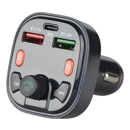 Модулятор FM, VOIN W-3305, 12-24V, 2 USB 3.1A, 1 PD 20W, BT5.3, Hands free, вольтметр - Vitol Модулятор FM, VOIN W-3305, 12-24V, 2 USB 3.1A, 1 PD 20W, BT5.3, Hands free, вольтметр