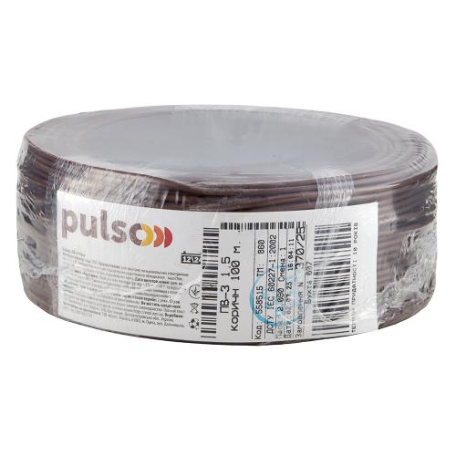 Гнучкий провід PULSO ПВ-3 1,5 мм2, кориченвий, бухта 100 м - Vitol Гнучкий провід PULSO ПВ-3 1,5 мм2, кориченвий, бухта 100 м