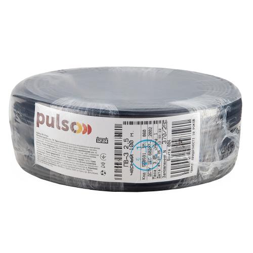 Гибкий провод PULSO ПВ-3 2,5 мм2, черный, бухта 100 м - Vitol Гибкий провод PULSO ПВ-3 2,5 мм2, черный, бухта 100 м