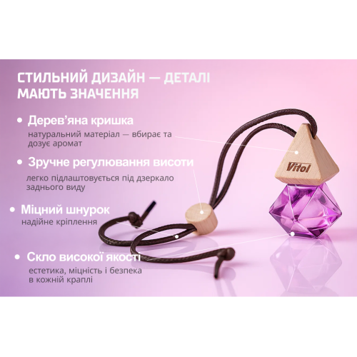 Освіжувач повітря Vitol Brilliant Air White Musk 8мл - Vitol Освіжувач повітря Vitol Brilliant Air White Musk 8мл