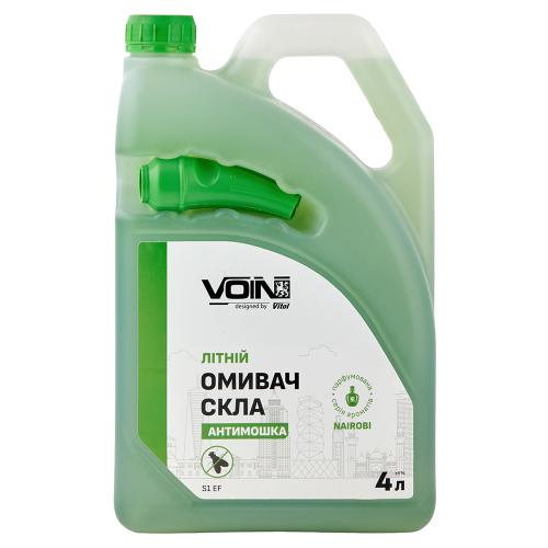 Омивач скла літний VOIN Найробі 4л антімошка (каністра з лійкою) - Vitol Омивач скла літний VOIN Найробі 4л антімошка (каністра з лійкою)