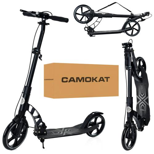 Самокат SR 2-061-B (1шт) дорос,алюм,кол2штПУ230-200мм,кермо92-101см,підніжка32-13см,ручне гальмо,замок,чорний - Vitol Самокат SR 2-061-B (1шт) дорос,алюм,кол2штПУ230-200мм,кермо92-101см,підніжка32-13см,ручне гальмо,замок,чорний