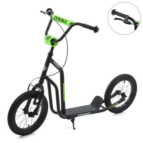 Самокат SR 2-044-1-B (1шт) дорослий, сталь, 2колеса-гума 14д, підніжка 28-11 см., ручне гальмо, чорний. - Vitol Самокат SR 2-044-1-B (1шт) дорослий, сталь, 2колеса-гума 14д, підніжка 28-11 см., ручне гальмо, чорний.