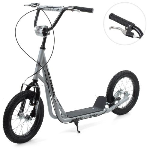 Самокат SR 2-045-1-G (1шт) дорослий, сталь, 2 кол.-гума 14д, ручне гальмо, підніжка 28-11 см., сірий. - Vitol Самокат SR 2-045-1-G (1шт) дорослий, сталь, 2 кол.-гума 14д, ручне гальмо, підніжка 28-11 см., сірий.