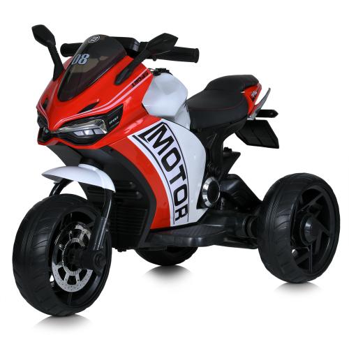 Мотоцикл M 4053EL-3 (1шт) 2мотор25W, 2акум6V5AH, MP3, USB, TF, EVA, руч.газа, музика, світло, червоний - Vitol Мотоцикл M 4053EL-3 (1шт) 2мотор25W, 2акум6V5AH, MP3, USB, TF, EVA, руч.газа, музика, світло, червоний