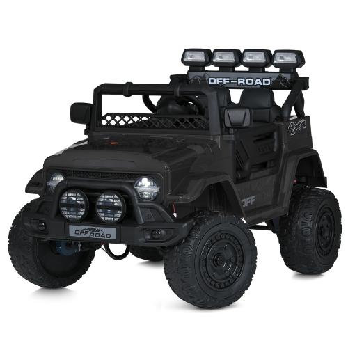 Джип JJ2122EBLR-2 (1шт) р/к 2,4G, 2*25W/2*35W , 1*12V9AH, EVA, шкіра, чорний - Vitol Джип JJ2122EBLR-2 (1шт) р/к 2,4G, 2*25W/2*35W , 1*12V9AH, EVA, шкіра, чорний