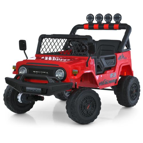 Джип 2566AEBLR-3(24V) (1шт) 2,4G, 4мотори35W, 1акум24V7AH, колесаEVA, шкір.сид, MP3, USB, BLUETOOTH, музика, світло, червоний - Vitol Джип 2566AEBLR-3(24V) (1шт) 2,4G, 4мотори35W, 1акум24V7AH, колесаEVA, шкір.сид, MP3, USB, BLUETOOTH, музика, світло, червоний