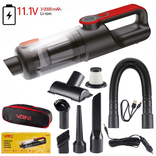 Пилосос "VOIN" V-82CL 120W/АКБ-3x2000mAh/вологе та сухе чищення/сумка - Vitol Пилосос "VOIN" V-82CL 120W/АКБ-3x2000mAh/вологе та сухе чищення/сумка