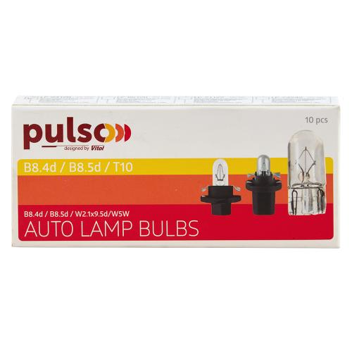 Лампа PULSO/габаритна B8.4d/1.2Вт-12В clear - Vitol Лампа PULSO/габаритна B8.4d/1.2Вт-12В clear