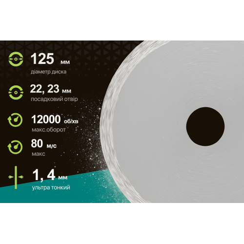 Alloid Pro. Диск алмазный со сплошной кромкой, ультратонкий 125мм - Vitol Alloid Pro. Диск алмазный со сплошной кромкой, ультратонкий 125мм