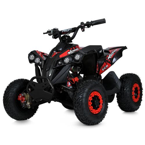 Квадроцикл HB-EATV1000Q-2ST(MP3) V2 (1шт) мот.1000W,4акум.12V/12AH,швид.26,5км/год,до65кг,BLUETчорно-черв. - Vitol Квадроцикл HB-EATV1000Q-2ST(MP3) V2 (1шт) мот.1000W,4акум.12V/12AH,швид.26,5км/год,до65кг,BLUETчорно-черв.