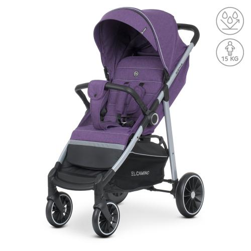 Коляска дитяча ME 1095 SIENA Violet (1шт) прогулянкова,3 положен.спинки,льон,фіолет - Vitol Коляска дитяча ME 1095 SIENA Violet (1шт) прогулянкова,3 положен.спинки,льон,фіолет
