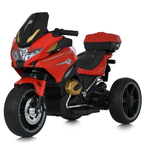Мотоцикл M 5830EBLR-3 (1шт) р/к 2,4G,1акум12V12, 2мотори45W, USB, MP3, TF, bluetooth, музика, світло, EVA, шкіра, червоний - Vitol Мотоцикл M 5830EBLR-3 (1шт) р/к 2,4G,1акум12V12, 2мотори45W, USB, MP3, TF, bluetooth, музика, світло, EVA, шкіра, червоний