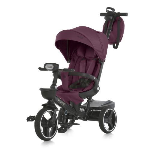 Велосипед ME 1162-1 VECTOR Purple (1шт) 3 кол.PU (12/10) поворот сид.,швидкоз'ємні кол.гальма,склад.кермо,світло,підшип.,сумка,дощовик,пурпурний - Vitol Велосипед ME 1162-1 VECTOR Purple (1шт) 3 кол.PU (12/10) поворот сид.,швидкоз'ємні кол.гальма,склад.кермо,світло,підшип.,сумка,дощовик,пурпурний