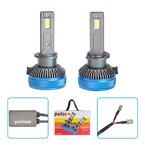 Лампи PULSO LC3-H1-LED-chips 3570 CSP/9-30V/2*65W/13000Lm/6000k - Vitol Лампи PULSO LC3-H1-LED-chips 3570 CSP/9-30V/2*65W/13000Lm/6000k