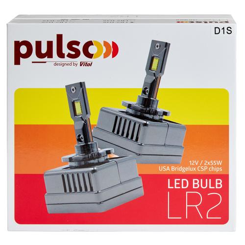 Лампы PULSO LR2-D1S/USA Bridgelux CSP chips/12V/2*55W/10000Lm/6000k - Vitol Лампы PULSO LR2-D1S/USA Bridgelux CSP chips/12V/2*55W/10000Lm/6000k