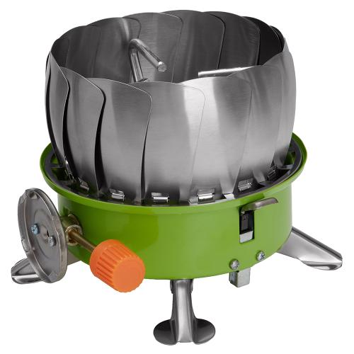 Alloid. Портативная газовая плита с защитой от ветра  GS-2204 - Vitol Alloid. Портативная газовая плита с защитой от ветра  GS-2204