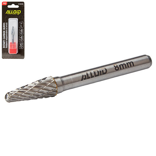 Alloid Pro. Борфреза твердосплавная по металлу, тип L,  D-8мм, d-6мм, L-67мм - Vitol Alloid Pro. Борфреза твердосплавная по металлу, тип L,  D-8мм, d-6мм, L-67мм