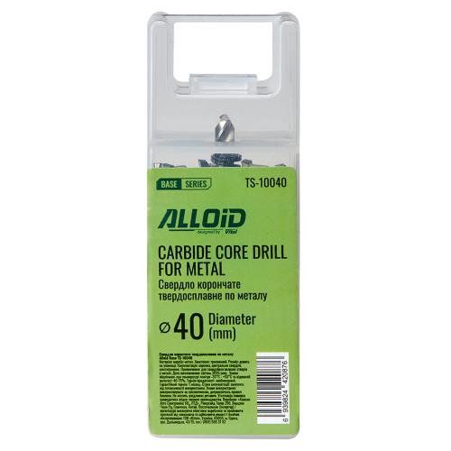 Alloid Base. Сверло корончатое твердосплавное по металлу  40мм - Vitol Alloid Base. Сверло корончатое твердосплавное по металлу  40мм