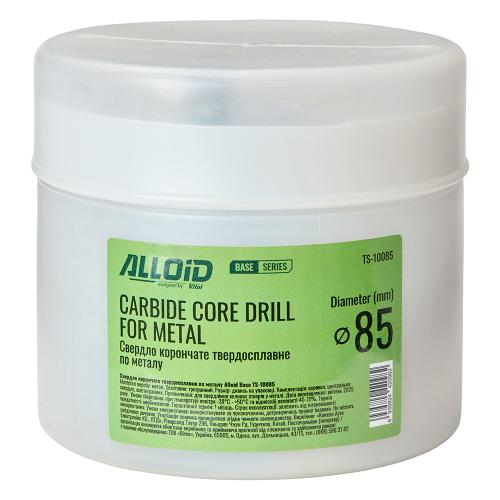 Alloid Base. Сверло корончатое твердосплавное по металлу  85мм - Vitol Alloid Base. Сверло корончатое твердосплавное по металлу  85мм