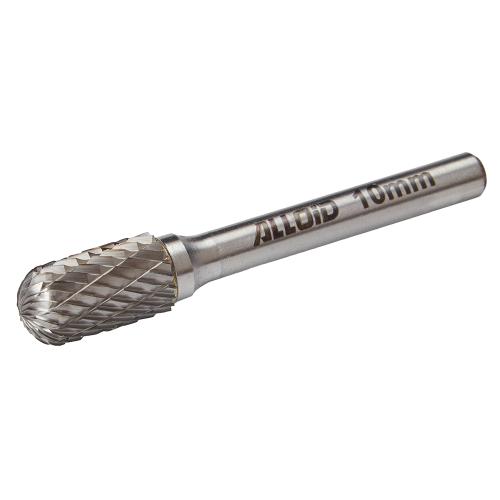 Alloid Pro. Борфреза твердосплавная по металлу, тип C, D-10мм, d-6мм, L-65мм - Vitol Alloid Pro. Борфреза твердосплавная по металлу, тип C, D-10мм, d-6мм, L-65мм