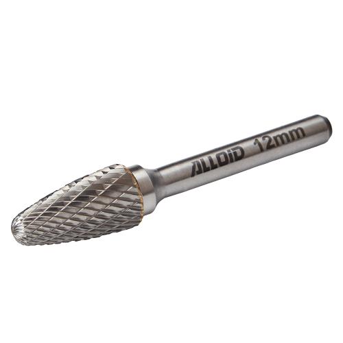 Alloid Pro. Борфреза твердосплавная по металлу, тип F, D-12мм, d-6мм, L-70мм - Vitol Alloid Pro. Борфреза твердосплавная по металлу, тип F, D-12мм, d-6мм, L-70мм