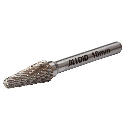 Alloid Pro. Борфреза твердосплавная по металлу, тип L, D-10мм, d-6мм, L-70мм - Vitol Alloid Pro. Борфреза твердосплавная по металлу, тип L, D-10мм, d-6мм, L-70мм