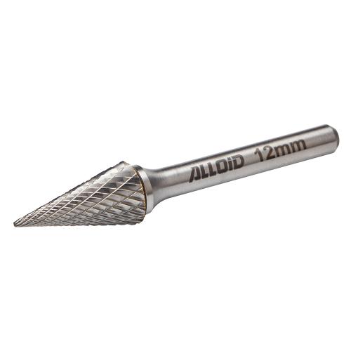 Alloid Pro. Борфреза твердосплавная по металлу, тип M, D-12мм, d-6мм, L-70мм - Vitol Alloid Pro. Борфреза твердосплавная по металлу, тип M, D-12мм, d-6мм, L-70мм