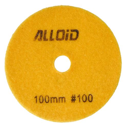Alloid Pro. Круг алмазный шлифовальный на липучке 100 мм, зерно 100 - Vitol Alloid Pro. Круг алмазный шлифовальный на липучке 100 мм, зерно 100
