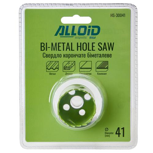 Alloid. Сверло корончатое биметаллическое  41мм - Vitol Alloid. Сверло корончатое биметаллическое  41мм