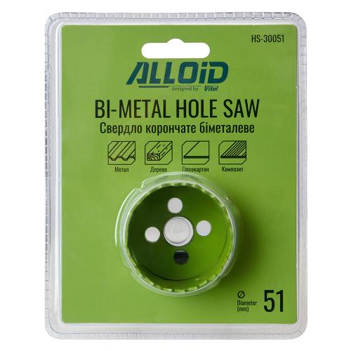 Alloid. Сверло корончатое биметаллическое  51мм - Vitol Alloid. Сверло корончатое биметаллическое  51мм