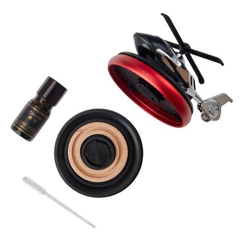 Багаторазовий ароматизатор гелікоптер на сонячній батареї, червоний - Vitol Багаторазовий ароматизатор гелікоптер на сонячній батареї, червоний