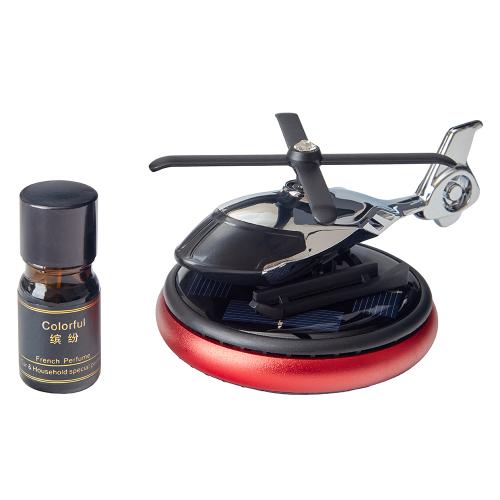 Багаторазовий ароматизатор гелікоптер на сонячній батареї, червоний - Vitol Багаторазовий ароматизатор гелікоптер на сонячній батареї, червоний