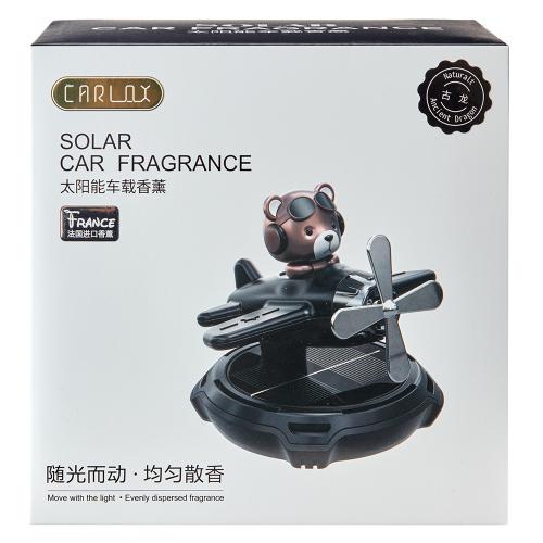 Ароматизатор Pilot Bear на сонячній батареї, чорний - Vitol Ароматизатор Pilot Bear на сонячній батареї, чорний