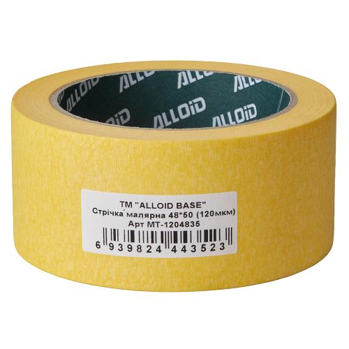 Alloid Base. Стрічка малярська 48мм х 50м, 120мкм - Vitol Alloid Base. Стрічка малярська 48мм х 50м, 120мкм