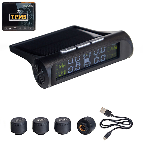 TPMS Беспроводная система контроля давления в шинах с панелью на солнечной батарее - Vitol TPMS Беспроводная система контроля давления в шинах с панелью на солнечной батарее