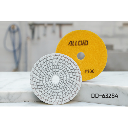 Alloid Pro. Круг алмазный шлифовальный на липучке 100 мм, зерно 100 - Vitol Alloid Pro. Круг алмазный шлифовальный на липучке 100 мм, зерно 100