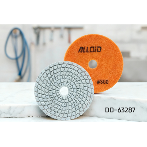 Alloid Pro. Круг алмазный шлифовальный на липучке 100 мм, зерно 300 - Vitol Alloid Pro. Круг алмазный шлифовальный на липучке 100 мм, зерно 300