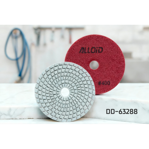 Alloid Pro. Круг алмазний шліфувальний на липучці 100 мм, зерно 400 - Vitol Alloid Pro. Круг алмазний шліфувальний на липучці 100 мм, зерно 400