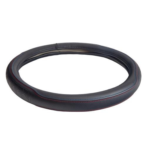 Чехол руля  VLOD-24LC7 BK M  черн/БО/один шов/кожа - Vitol Чехол руля  VLOD-24LC7 BK M  черн/БО/один шов/кожа