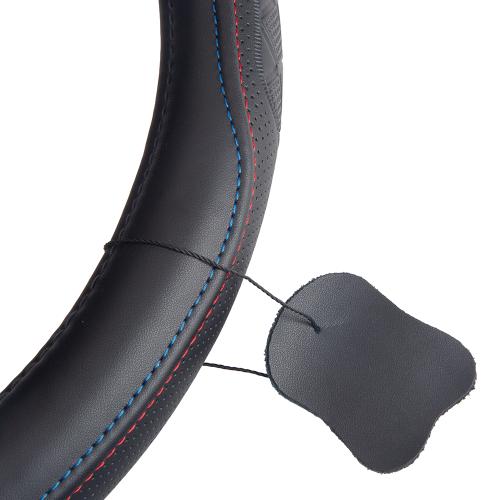 Чехол руля  VLOD-24LC7 BK M  черн/БО/один шов/кожа - Vitol Чехол руля  VLOD-24LC7 BK M  черн/БО/один шов/кожа