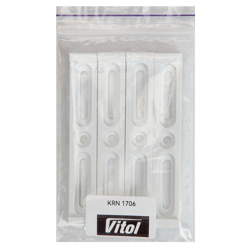 Держатель номера безкорпусной пластиковый белый - Vitol Держатель номера безкорпусной пластиковый белый