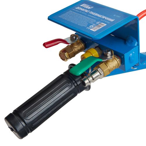 Домкрат пневматичний 3,5т, висота підйому 145-400мм, вузька платформа, 16кг - Vitol Домкрат пневматичний 3,5т, висота підйому 145-400мм, вузька платформа, 16кг