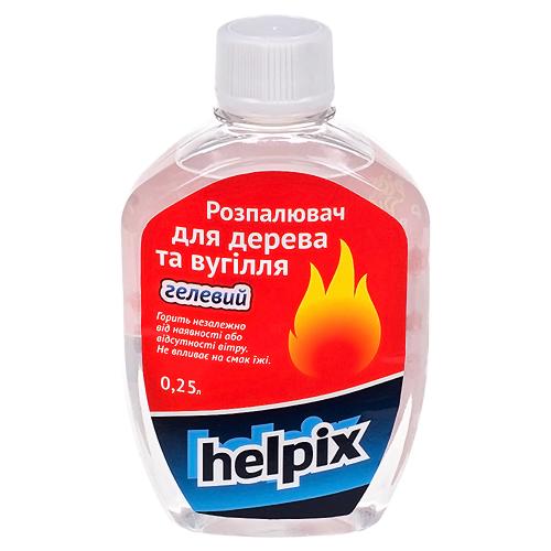 Розпалювач для дерева та вугілля HELPIX 250 мл (гелевий) - Vitol Розпалювач для дерева та вугілля HELPIX 250 мл (гелевий)