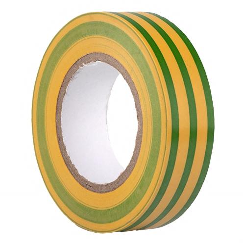 Alloid. Ізоляційна стрічка жовто-зелена 19мм*20м - Vitol Alloid. Ізоляційна стрічка жовто-зелена 19мм*20м
