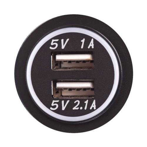    2 USB 5V2.1A  5V1A 12-24V     NEW (10252 USB-12-24V 3,1A WHI)