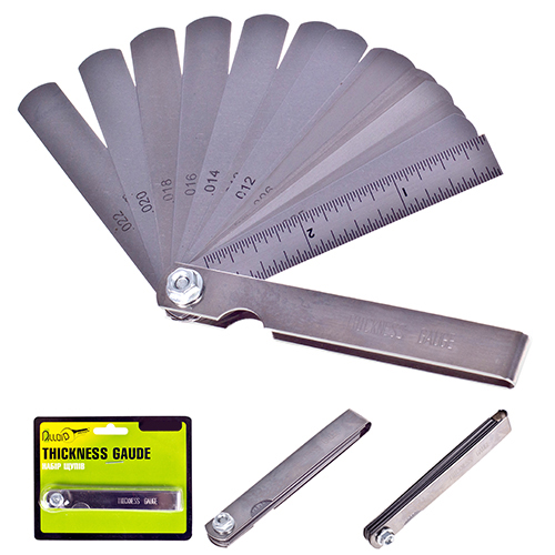 Комплект щупів для свічок запалювання, от 0,05 до 0,63 мм, 15 предм (КЩ-6026) Alloid - Vitol Комплект щупів для свічок запалювання, от 0,05 до 0,63 мм, 15 предм (КЩ-6026) Alloid