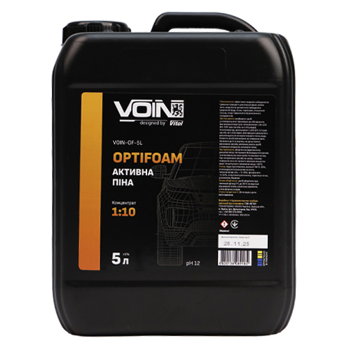 Активна піна VOIN OptiFoam 1:8-1:10 5л - Vitol Активна піна VOIN OptiFoam 1:8-1:10 5л