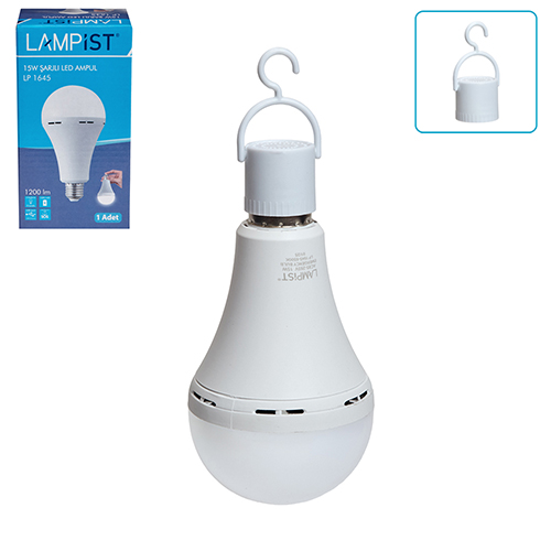 Лампочка з акумулятором Lampist LED 15W - Vitol Лампочка з акумулятором Lampist LED 15W